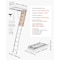 Vevor Aluminum Attic Ladder Folding Retractable Loft Stairs 9.8'-10.3' Ceiling A9 - alternate 2