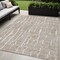 Homeroots 5' X 8' Brown And Ivory Abstract Washable Indoor Outdoor Area Rug 588499 - alternate 1