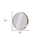 Homeroots 35" Gold Round Aluminum Framed Bathroom Vanity Mirror 565014 - alternate 2