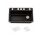 Kohler Riverby 33 undermount single-bowl kitchen sink Black Black 5871-5UA1-7 - alternate 2