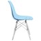 Leisuremod Dover Dining Side Chair with Acrylic Legs, Transparent Blue EPC19TBU - alternate 3
