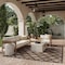 Homeroots 6' X 9' Dark Brown And Light Brown Trellis Indoor Outdoor Area Rug 545230 - alternate 3