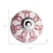 Homeroots Set of Twelve Pink White And Burgundy Floral Ceramic Drawer Pull Knobs, 12PK 321701 - alternate 4