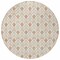 Homeroots 8' Salmon And Beige Round Geometric Washable Indoor Outdoor Area Rug 595765 - alternate 3