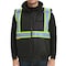 Protectx Winter Safety Vest, High Visibility Construction Workwear Vest with Pockets, Black ST-WV300D-BKBK-M - alternate 1