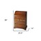 Homeroots 26" Brown Solid Wood Secretary Desk With Five Drawers 389424 - alternate 2