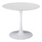 Homeroots 35" Steel Pedestal Base Dining Table 386245 - alternate 1