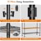 Simple Deluxe Rolling Clothes Rack, Heavy Duty Clothing Rack, 3-Shelf Portable Garment Rack with Wheels, Double A 3A88HKRACKCLOTH431780B - alternate 2