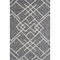 Homeroots Charcoal and Off White Geometric Queen Cotton Coverlet With Fringe 548242 - alternate 5