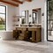 James Martin Vanities Brookfield 72 in. Double Vanity, Honey Oak w/ 3 CM Victorian Silver Silestone Top 547-V72-HNO-3VSL - alternate 2