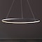 Jonathan Y Brice 35" Modern Contemporary Metal Round Dimmable Integrated LED Pendant, Gray JYL7220E - alternate 3