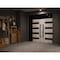 Vdomdoors Front Exterior Prehung Aluminum Double Doors Ronex0131 Grey Top Transom Mirrored Clear Glass Entry RONEX0131DEXD-GRE-W72+16xH96+12-LH-O - alternate 2