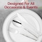 Smarty Had A Party Shiny Metallic Silver Hammered Plastic Spoons (1000 Spoons), 1000PK 2649-CASE - alternate 3