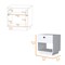 Homeroots 20" White Wood One Drawer Nightstand with Integrated Tech 518173 - alternate 2