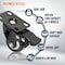 Powertec 2in Caster Wheels Set, 2 w/ Brake, 350 lbs Cap. 360° Swivel, Plate Mounted, PU Castor Wheels 17219 - alternate 3