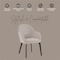 Leisuremod Elias Collection Modern Dining Chair in Light Grey Velvet, 4PK EDC21LGR-4 - alternate 3