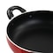 Better Chef 10 Inch Red Aluminum Deep Frying Pan with Glass Lid DF1002R - alternate 2