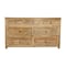Homeroots 68" Natural Solid Wood Seven Drawer Dresser 620851 - alternate 3