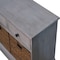 Homeroots 47in White and Natural Solid Wood Basket Storage Accent Cabinet With Three Drawers 654279 - alternate 4