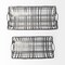 Homeroots Set of Two Gray Metal Indoor Outdoor Serving Tray With Handles 376049 - alternate 2