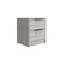 Homeroots 19" Light Gray Wood Two Drawer Nightstand 534906 - alternate 4