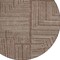 Homeroots 8' Brown And Ivory Round Geometric Washable Indoor Outdoor Area Rug 600806 - alternate 4