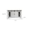 Homeroots 70" White Solid Wood Cabinet Enclosed Storage Distressed TV Stand 528706 - alternate 3