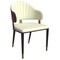 Leisuremod Aria Modern Dining Chair in Leather and Iron Legs with Curved Back in Red AC45R - alternate 1