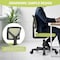 Simple Deluxe Low-Back Mesh Armless Office Chair, Swivel Rolling Computer Chair No Arms with Lumbar Support 3A88FNCHAIRC2077GN01 - alternate 4