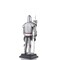 Homeroots 17" Silver Metal Hand Painted Figurine Tabletop Sculpture 364188 - alternate 2