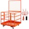 Vevor Forklift Safety Cage Work Platform 43X45in 1400lbs w/ Wheels for Aerial AQL45-43 - alternate 1