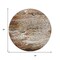 Homeroots 8' Beige Ivory And Black Round Abstract Washable Indoor Outdoor Area Rug 643531 - alternate 3