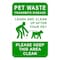 Sign Solutions Usa Pet Waste Transmit Disease, 12 in W x Vertical Rectangle, Aluminum Sign DCS06DWT1218CUS00056 - alternate 1
