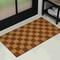 Jonathan Y Peater Classic Casual Commercial Natural Coir Natural/Red Checker 2 ft. x 4 ft. Indoor/Outdoor Mat NRF110A-24 - alternate 2