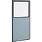 Global Industrial Interion Office Partition Panel With Partial Window, 36-1/4W x 96H, Blue 695788WBL - alternate 1