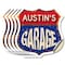 Signmission Austin's Garage, 4 inch X 4 inch, Vinyl Decal, 5PK SHI-D-5PACK-4-383-AUSTIN - alternate 1