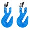 Mytee Products 3/8 in Grade 100 Cradle Clevis Grab Hook for Lifting 8,800 LBS WLL, 2PK GH38-G100x2 - alternate 1