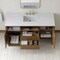 James Martin Vanities Hudson 60" Single Vanity, Honey Oak w/ 3 CM White Zeus Silestone Top 435-V60S-HNO-3WZ - alternate 3