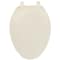Prosource Toilet Seat, Elongated, Plastic, Bone, Plastic Hinge KJ-873A1-BN - alternate 1