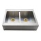 Kingston Brass 36-Inch Stainless Steel Apron-Front Double Bowl Farmhouse Kitchen Sink, 1-Hole with Strainer KGKTDF3624917 - alternate 1