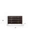 Homeroots 63" Merlot Solid and Manufactured Wood Six Drawer Double Dresser 490480 - alternate 2
