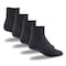 Railroad Sock King Size Quarter Sport Socks, Black, 2PK 1568K BK - alternate 3