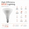 Euri Lighting BR30 LED Flood Bulb, 9W, 810 lm, 65W Eq., 3000K, E26, Dimmable, CEC/JA8, UL EB30-5000cec - alternate 1