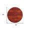 Homeroots 8' Red And Orange Round Abstract Indoor Outdoor Area Rug 545548 - alternate 4