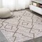 Jonathan Y Carwa Tribal Diamond Trellis Beige/Brown 5 ft. x 8 ft. Indoor/Outdoor Area Rug SMB128A-5 - alternate 2