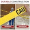 Pyle Caution Tape Set, Caution, Yellow, 3 in Wide x 656 ft Length, Polyethylene, 0.0012 inches per roll PCNTX12 - alternate 2