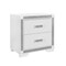 Global Furniture Usa Contemporary Glam Soleil White Nightstand SOLEIL-WHITE-NS - alternate 2