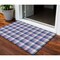 Homeroots 3' X 5' Navy Blue Purple And Beige Plaid Washable Indoor Outdoor Area Rug 601410 - alternate 1
