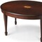 Homeroots 38" Brown and Dark Brown Wood Oval Coffee Table 389916 - alternate 2