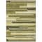 Homeroots 10' X 14' Olive Green Ivory And Beige Striped Washable Indoor Outdoor Area Rug 613307 - alternate 3